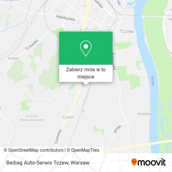 Mapa Bediag Auto-Serwis Tczew