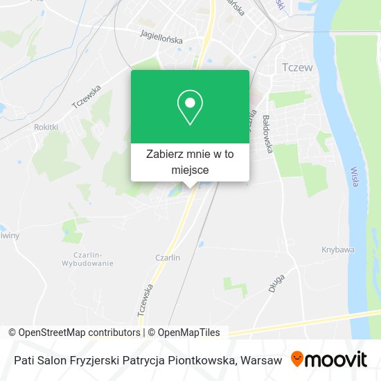 Mapa Pati Salon Fryzjerski Patrycja Piontkowska