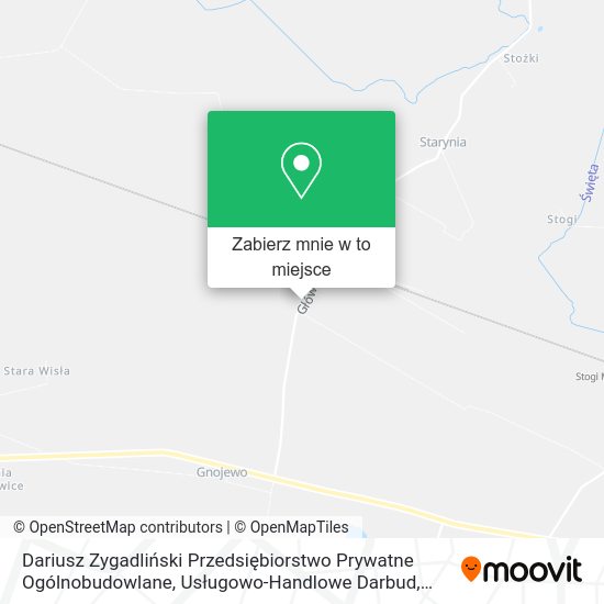 Mapa Dariusz Zygadliński Przedsiębiorstwo Prywatne Ogólnobudowlane, Usługowo-Handlowe Darbud