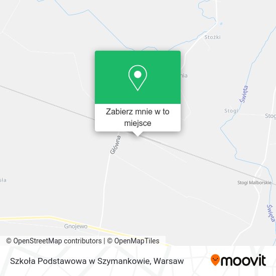 Mapa Szkoła Podstawowa w Szymankowie