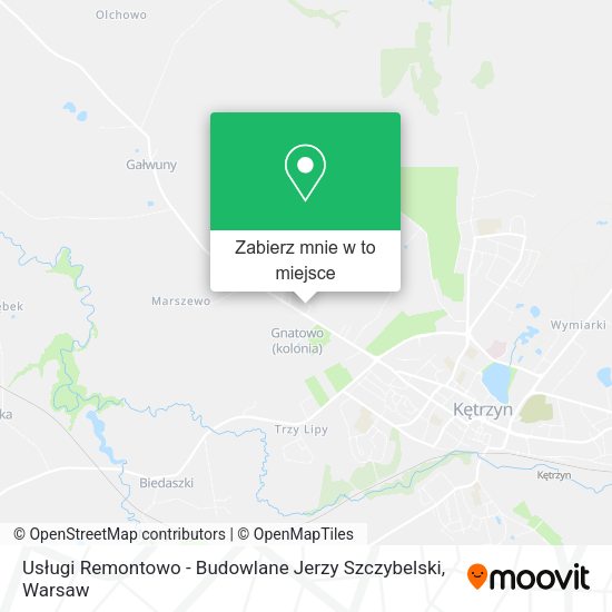 Mapa Usługi Remontowo - Budowlane Jerzy Szczybelski