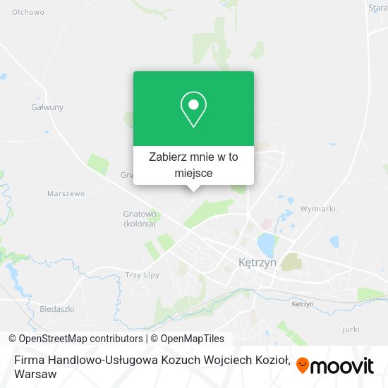 Mapa Firma Handlowo-Usługowa Kozuch Wojciech Kozioł