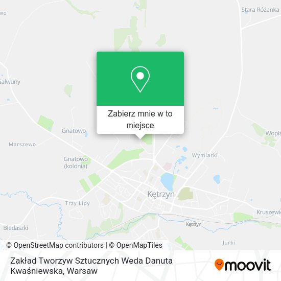 Mapa Zakład Tworzyw Sztucznych Weda Danuta Kwaśniewska