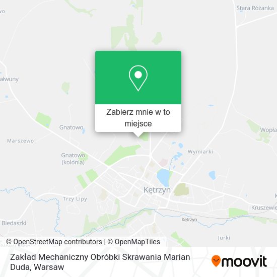 Mapa Zakład Mechaniczny Obróbki Skrawania Marian Duda