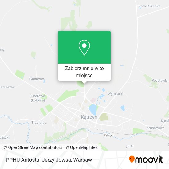 Mapa PPHU Antostal Jerzy Jowsa