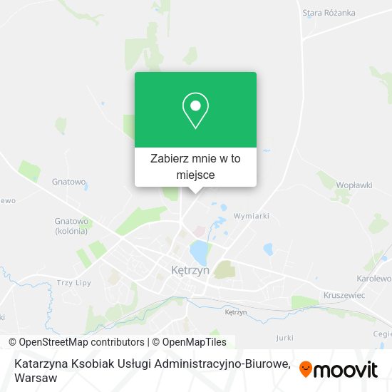 Mapa Katarzyna Ksobiak Usługi Administracyjno-Biurowe