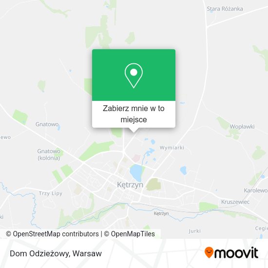 Mapa Dom Odzieżowy