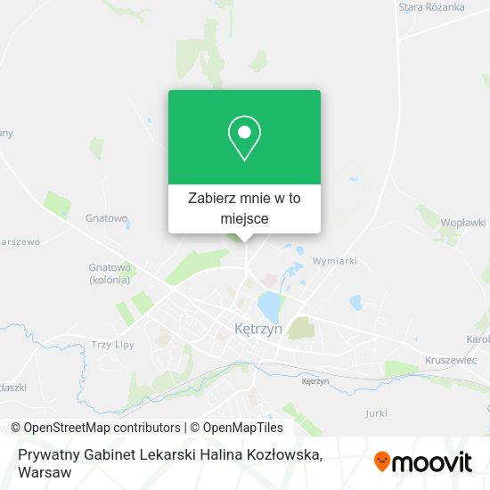 Mapa Prywatny Gabinet Lekarski Halina Kozłowska