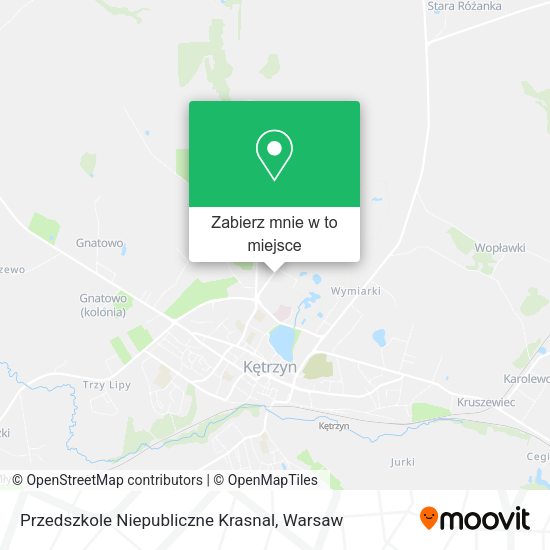 Mapa Przedszkole Niepubliczne Krasnal