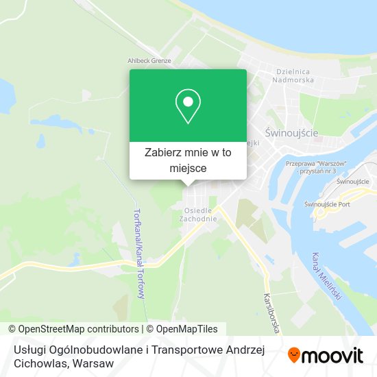 Mapa Usługi Ogólnobudowlane i Transportowe Andrzej Cichowlas