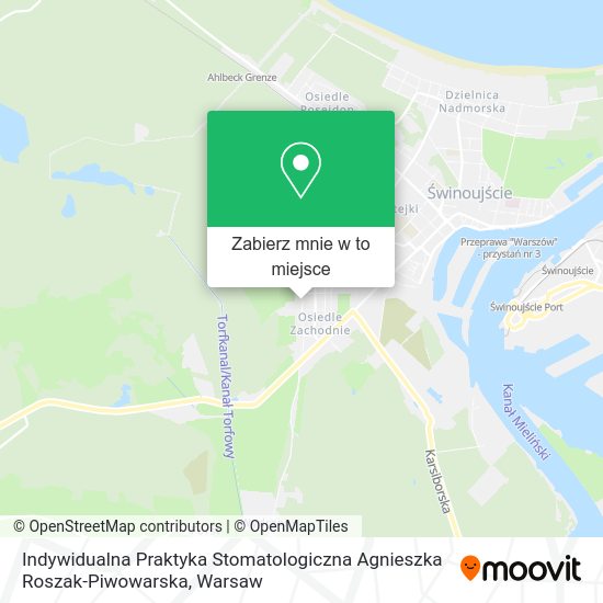 Mapa Indywidualna Praktyka Stomatologiczna Agnieszka Roszak-Piwowarska