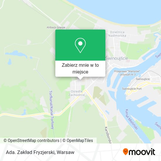 Mapa Ada. Zakład Fryzjerski