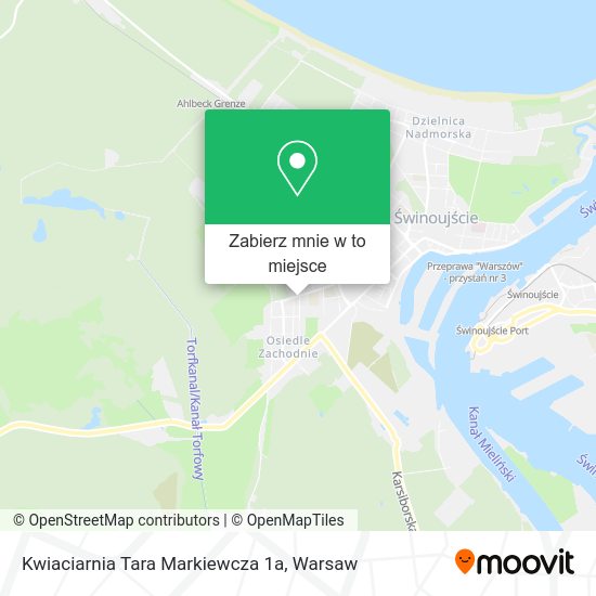 Mapa Kwiaciarnia Tara Markiewcza 1a