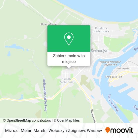 Mapa Miz s.c. Melan Marek i Wołoszyn Zbigniew