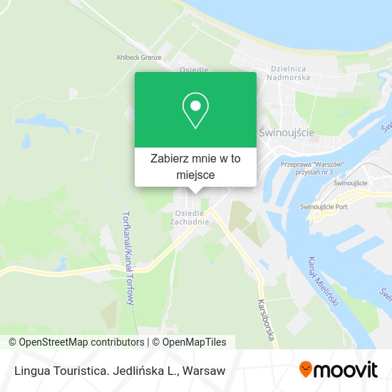 Mapa Lingua Touristica. Jedlińska L.