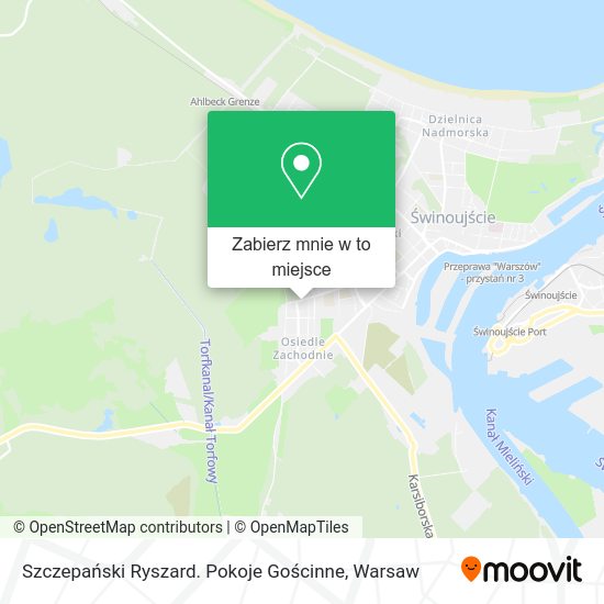 Mapa Szczepański Ryszard. Pokoje Gościnne