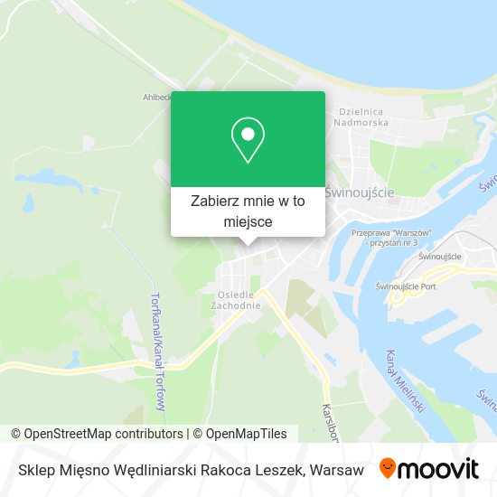 Mapa Sklep Mięsno Wędliniarski Rakoca Leszek