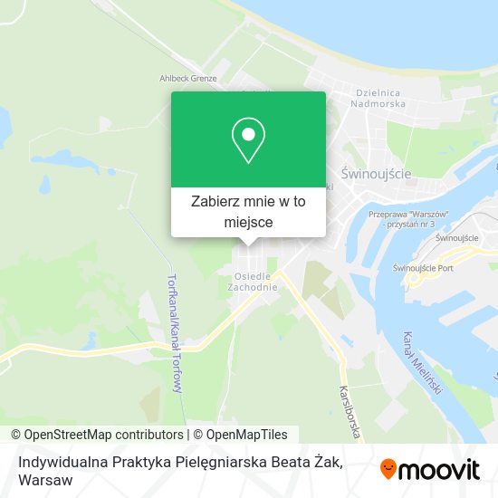 Mapa Indywidualna Praktyka Pielęgniarska Beata Żak