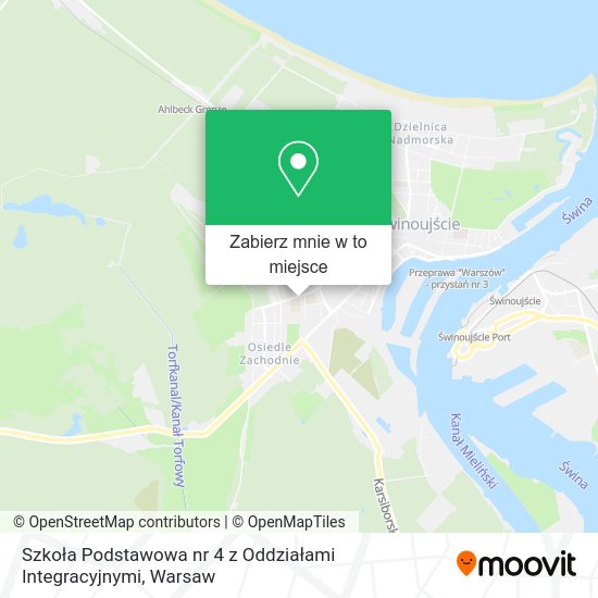 Mapa Szkoła Podstawowa nr 4 z Oddziałami Integracyjnymi