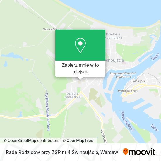 Mapa Rada Rodziców przy ZSP nr 4 Świnoujście