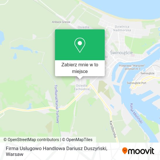 Mapa Firma Usługowo Handlowa Dariusz Duszyński