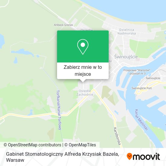 Mapa Gabinet Stomatologiczny Alfreda Krzysiak Bazela