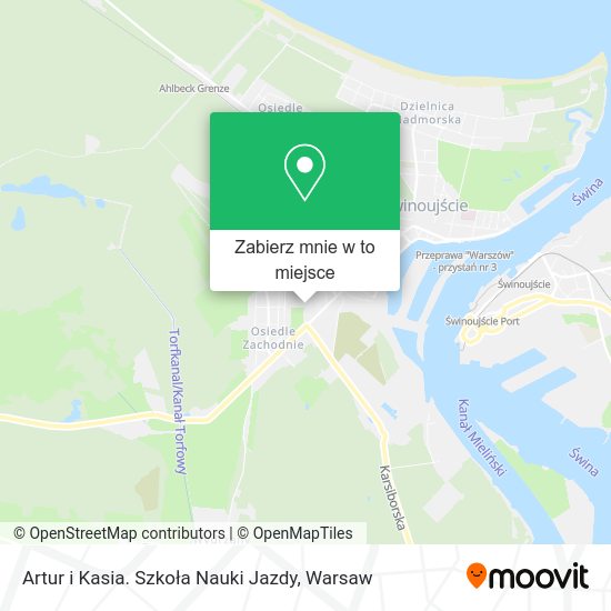 Mapa Artur i Kasia. Szkoła Nauki Jazdy