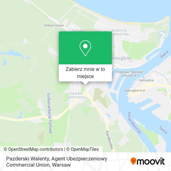 Mapa Pazderski Walenty, Agent Ubezpieczeniowy Commercial Union