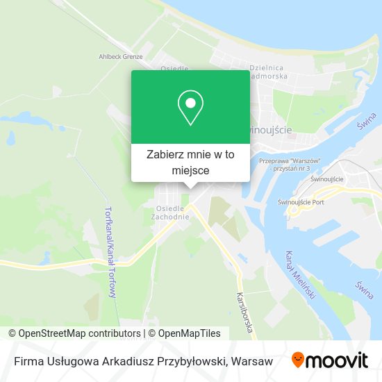 Mapa Firma Usługowa Arkadiusz Przybyłowski