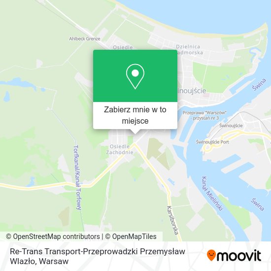 Mapa Re-Trans Transport-Przeprowadzki Przemysław Wlazło