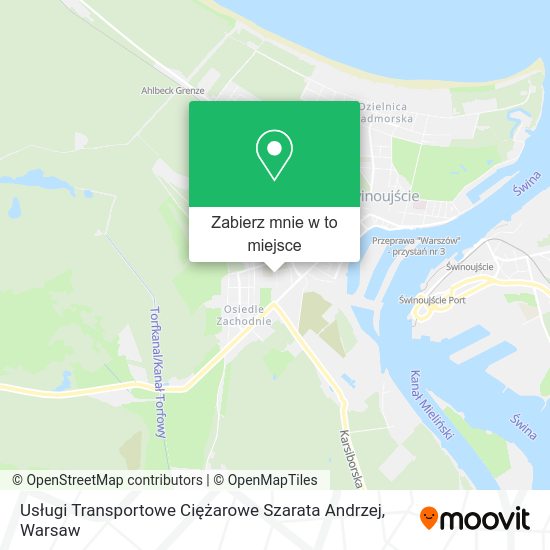 Mapa Usługi Transportowe Ciężarowe Szarata Andrzej