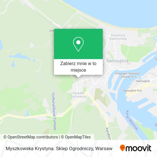 Mapa Myszkowska Krystyna. Sklep Ogrodniczy