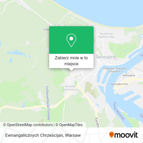 Mapa Ewnangalicznych Chrześcijan