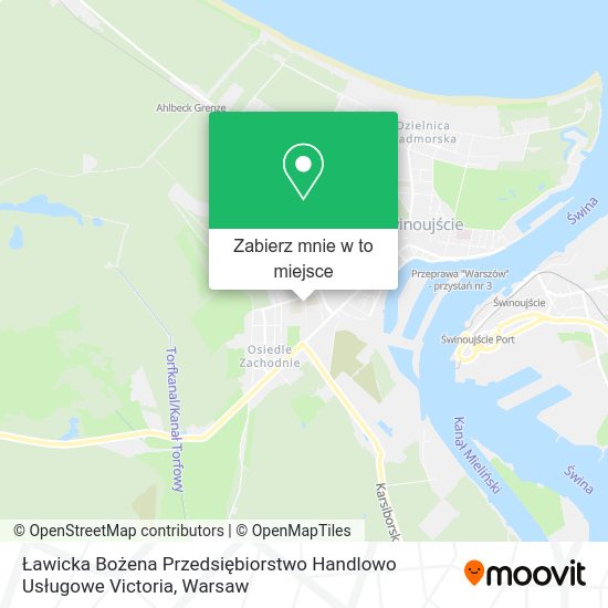 Mapa Ławicka Bożena Przedsiębiorstwo Handlowo Usługowe Victoria