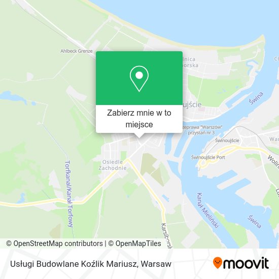 Mapa Usługi Budowlane Koźlik Mariusz