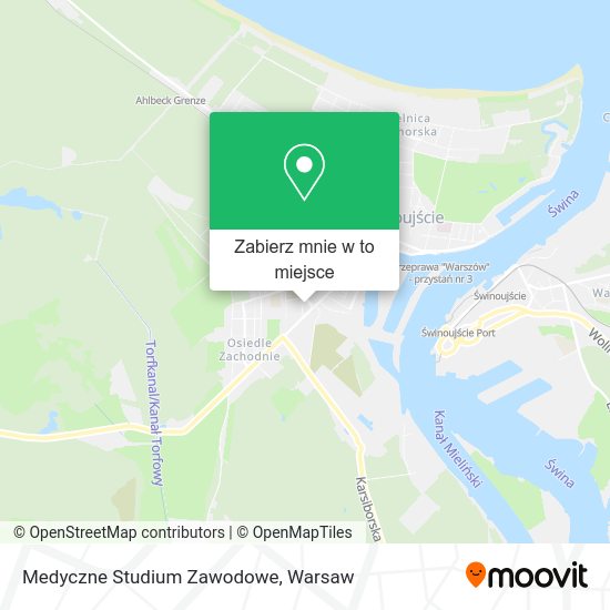 Mapa Medyczne Studium Zawodowe