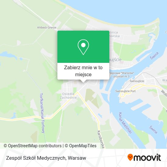 Mapa Zespół Szkół Medycznych