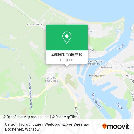 Mapa Usługi Hydrauliczne i Wielobranżowe Wiesław Bochenek