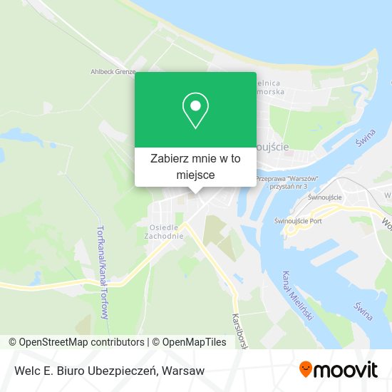 Mapa Welc E. Biuro Ubezpieczeń