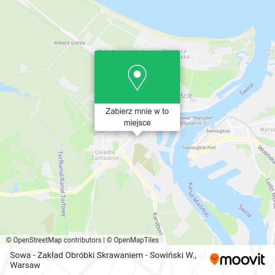 Mapa Sowa - Zakład Obróbki Skrawaniem - Sowiński W.