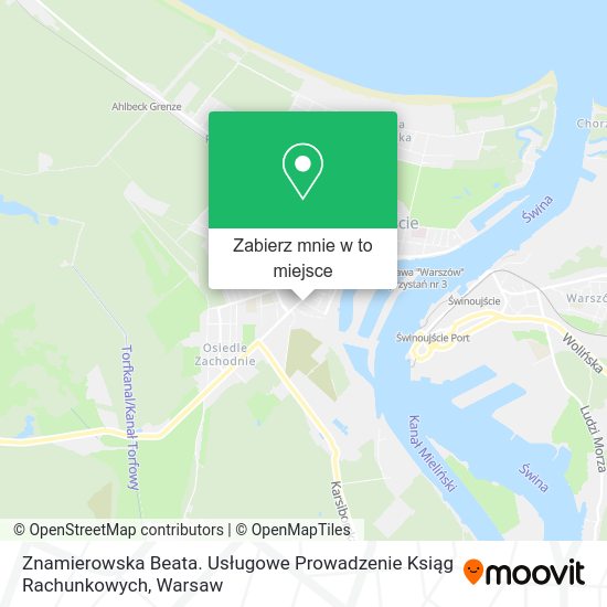 Mapa Znamierowska Beata. Usługowe Prowadzenie Ksiąg Rachunkowych