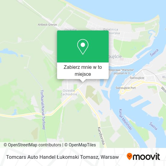 Mapa Tomcars Auto Handel Łukomski Tomasz