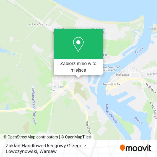 Mapa Zakład Handlowo-Usługowy Grzegorz Łowczynowski