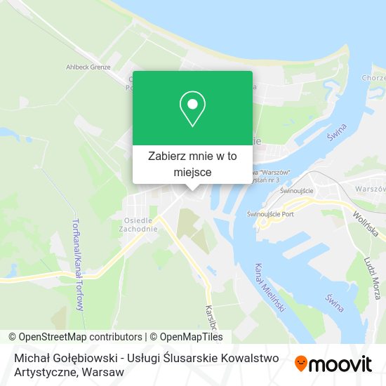 Mapa Michał Gołębiowski - Usługi Ślusarskie Kowalstwo Artystyczne