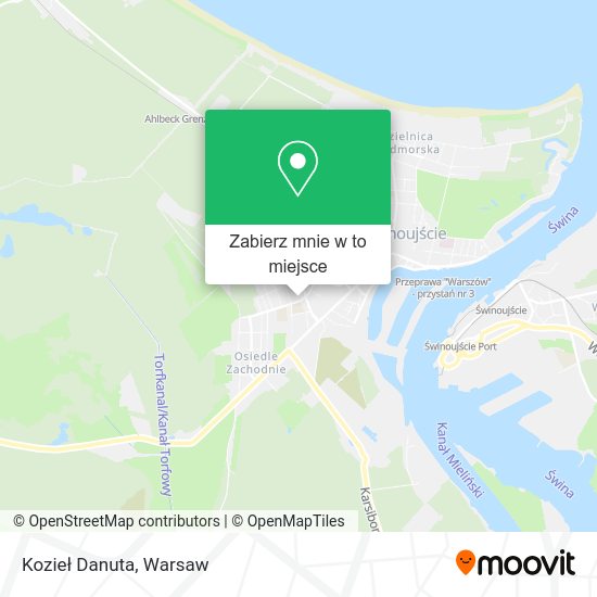 Mapa Kozieł Danuta