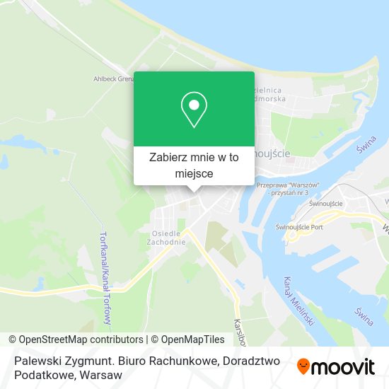 Mapa Palewski Zygmunt. Biuro Rachunkowe, Doradztwo Podatkowe