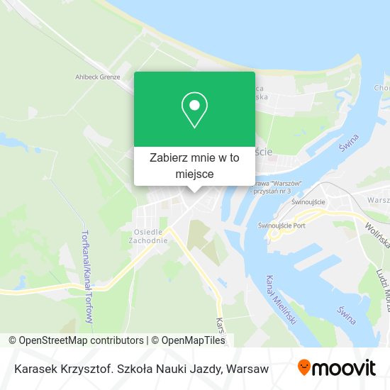 Mapa Karasek Krzysztof. Szkoła Nauki Jazdy