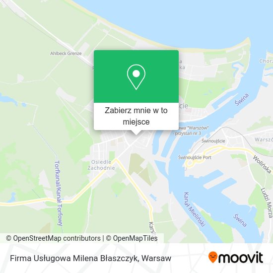 Mapa Firma Usługowa Milena Błaszczyk