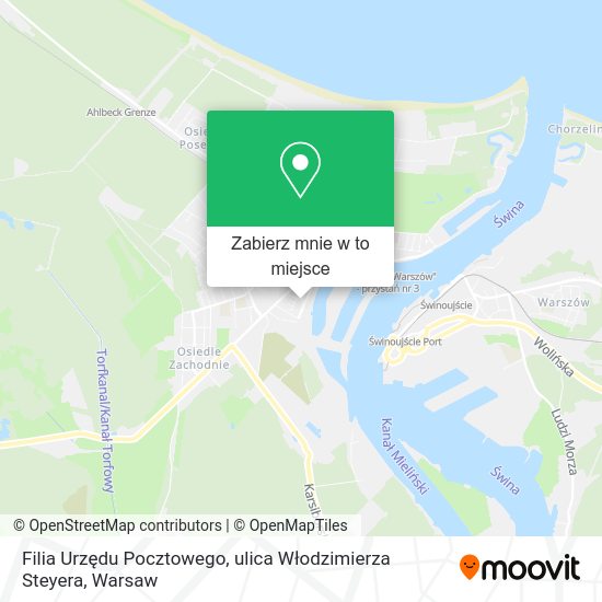 Mapa Filia Urzędu Pocztowego, ulica Włodzimierza Steyera