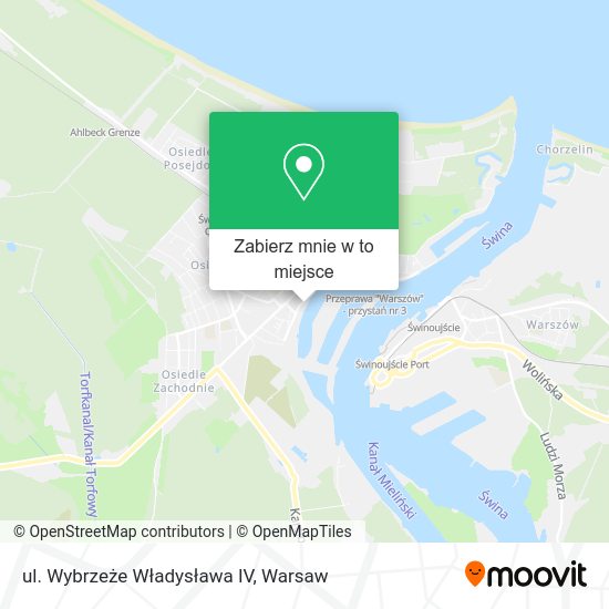 Mapa ul. Wybrzeże Władysława IV